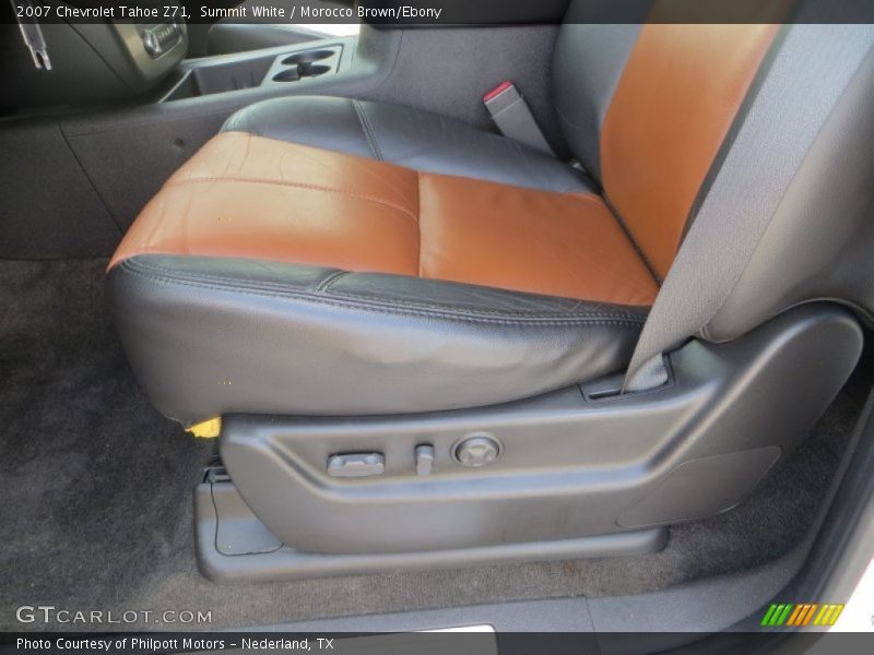Summit White / Morocco Brown/Ebony 2007 Chevrolet Tahoe Z71