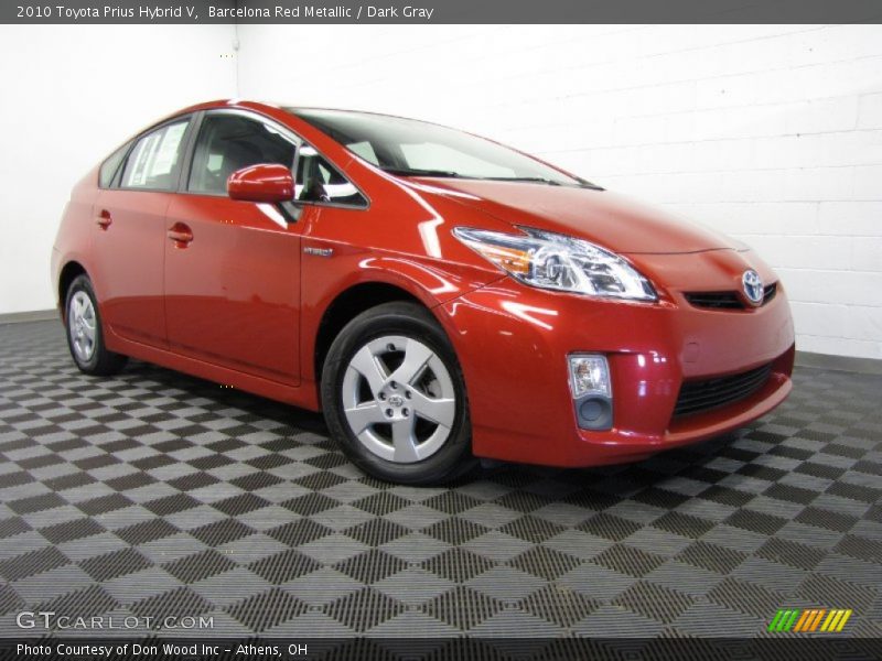 Barcelona Red Metallic / Dark Gray 2010 Toyota Prius Hybrid V