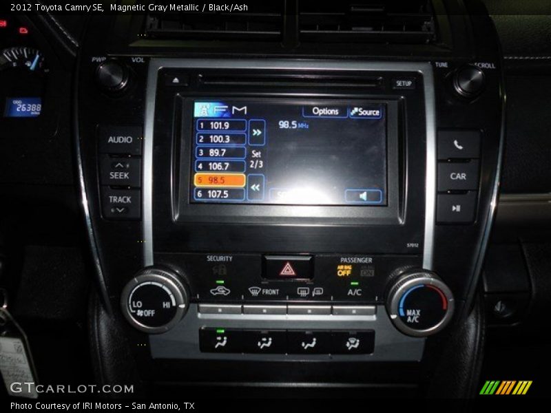 Magnetic Gray Metallic / Black/Ash 2012 Toyota Camry SE