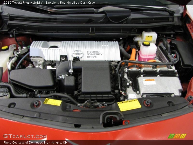 Barcelona Red Metallic / Dark Gray 2010 Toyota Prius Hybrid V