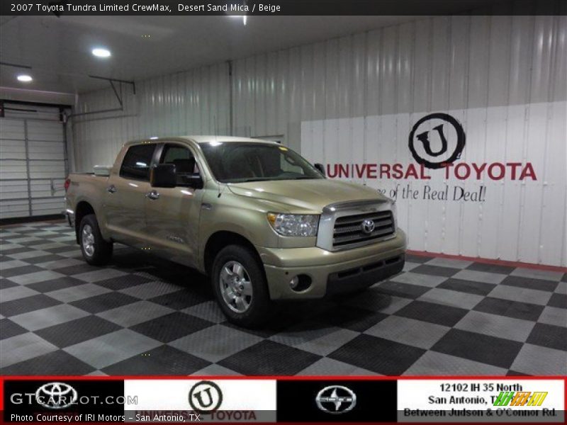 Desert Sand Mica / Beige 2007 Toyota Tundra Limited CrewMax