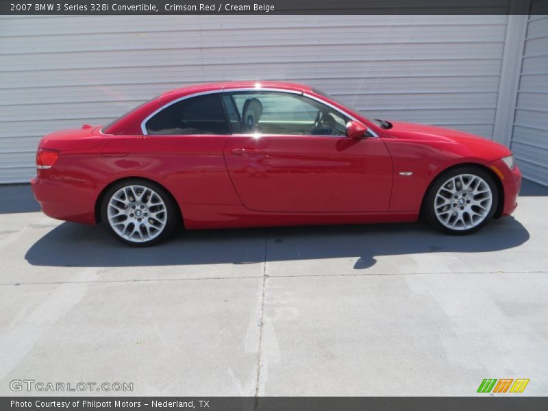 Crimson Red / Cream Beige 2007 BMW 3 Series 328i Convertible