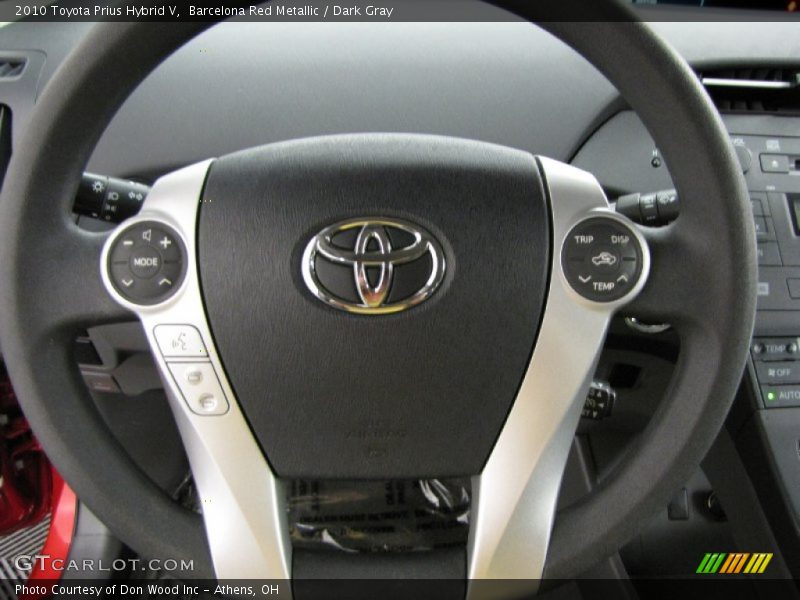 Barcelona Red Metallic / Dark Gray 2010 Toyota Prius Hybrid V