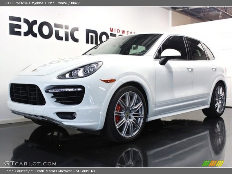 White / Black 2013 Porsche Cayenne Turbo