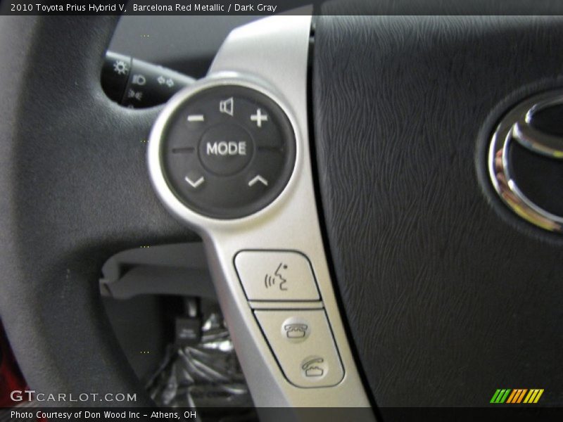 Barcelona Red Metallic / Dark Gray 2010 Toyota Prius Hybrid V