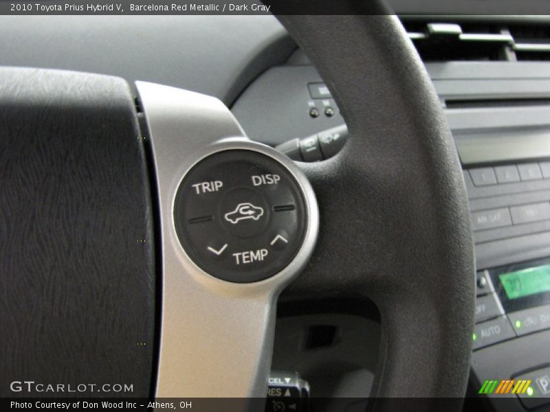 Barcelona Red Metallic / Dark Gray 2010 Toyota Prius Hybrid V