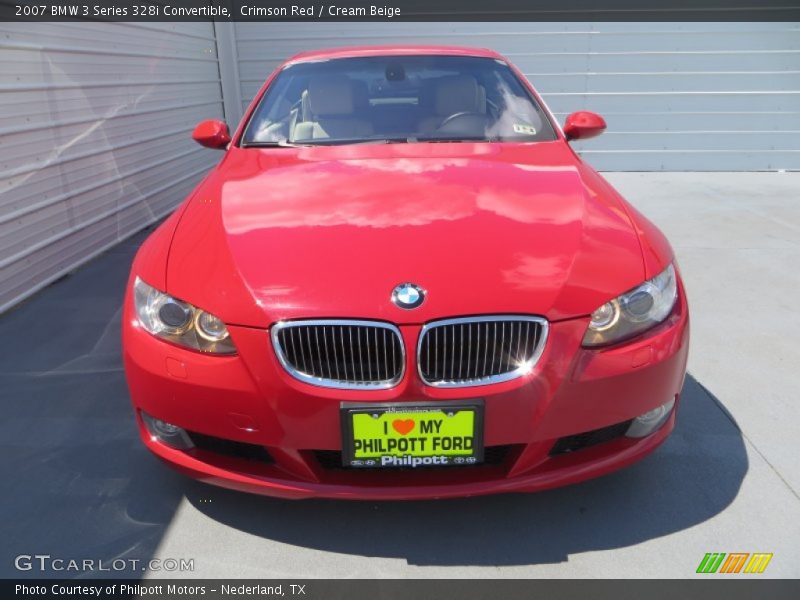 Crimson Red / Cream Beige 2007 BMW 3 Series 328i Convertible