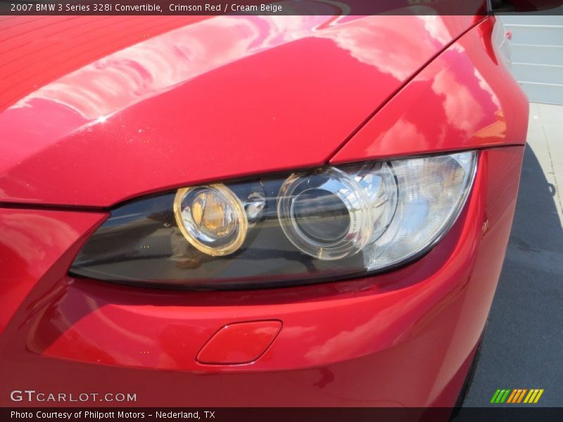 Crimson Red / Cream Beige 2007 BMW 3 Series 328i Convertible