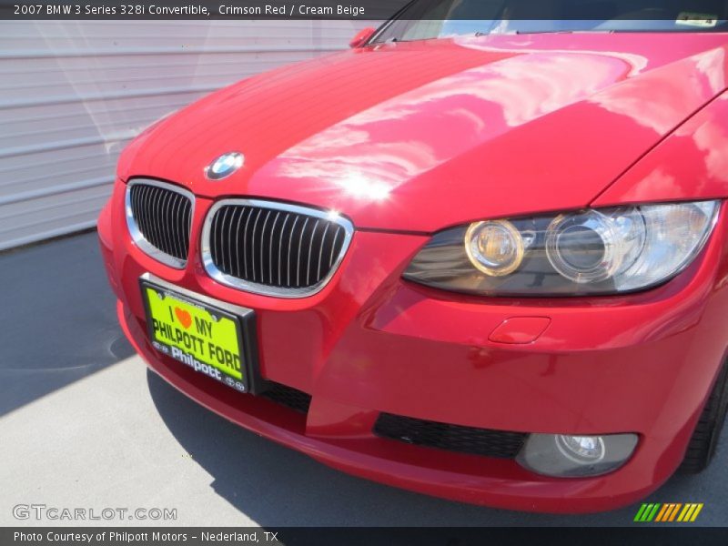 Crimson Red / Cream Beige 2007 BMW 3 Series 328i Convertible