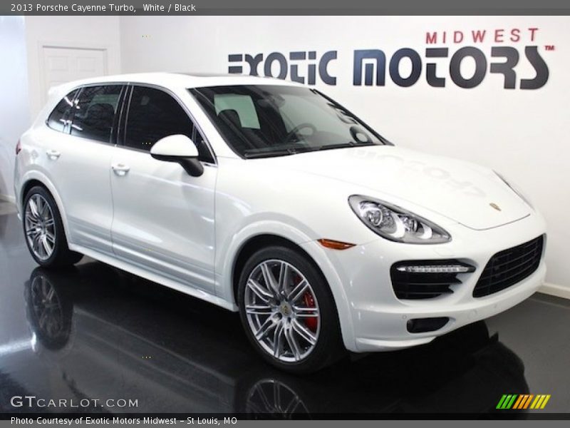 White / Black 2013 Porsche Cayenne Turbo