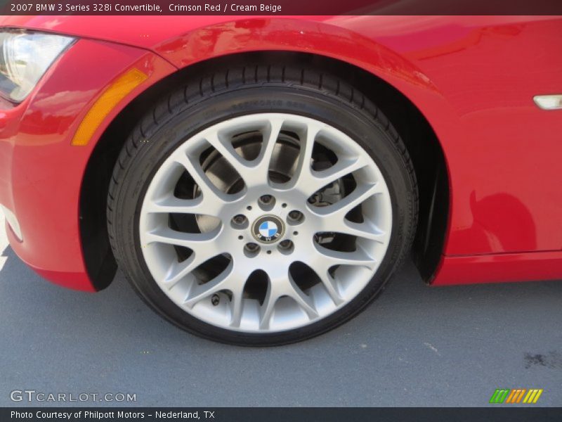 Crimson Red / Cream Beige 2007 BMW 3 Series 328i Convertible