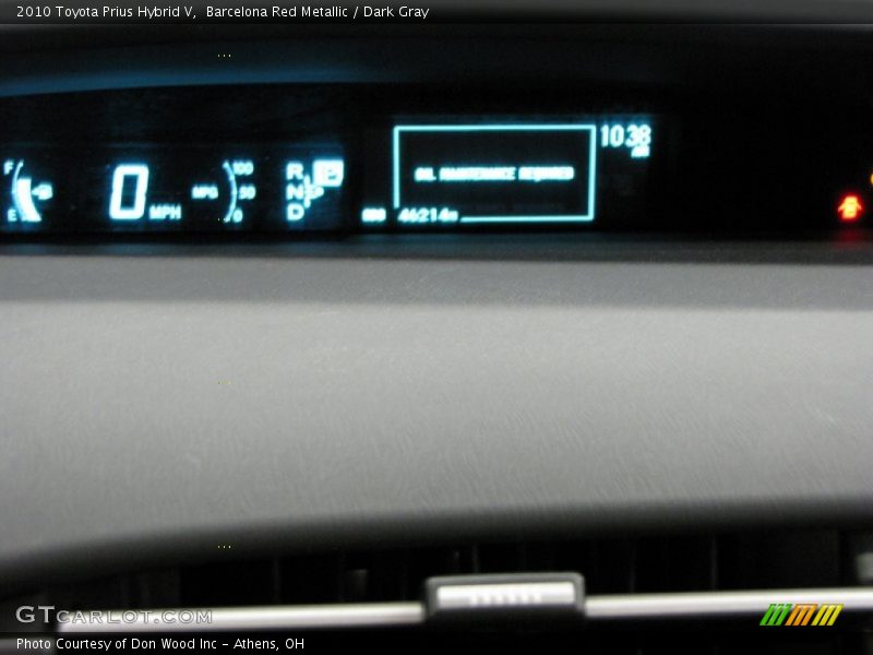 Barcelona Red Metallic / Dark Gray 2010 Toyota Prius Hybrid V