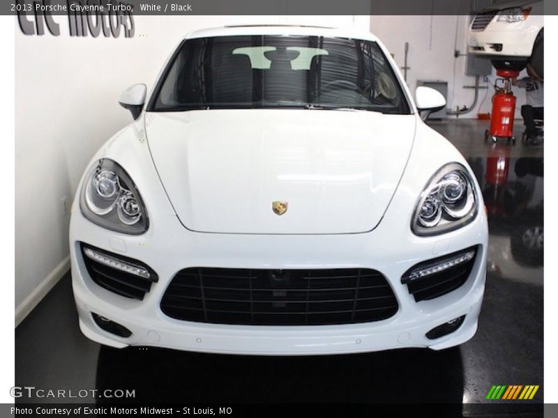White / Black 2013 Porsche Cayenne Turbo