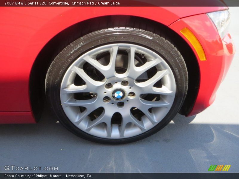 Crimson Red / Cream Beige 2007 BMW 3 Series 328i Convertible
