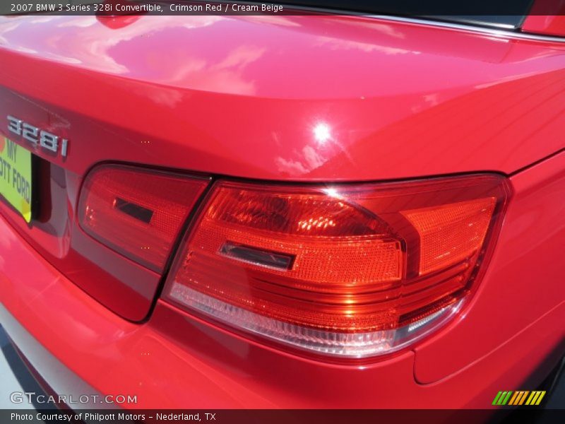 Crimson Red / Cream Beige 2007 BMW 3 Series 328i Convertible