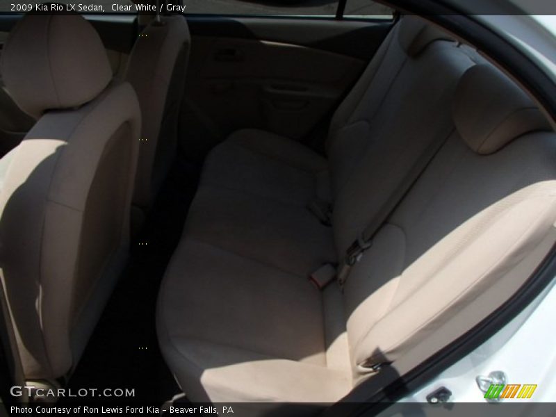 Clear White / Gray 2009 Kia Rio LX Sedan