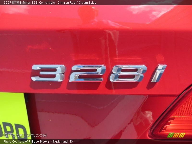 Crimson Red / Cream Beige 2007 BMW 3 Series 328i Convertible