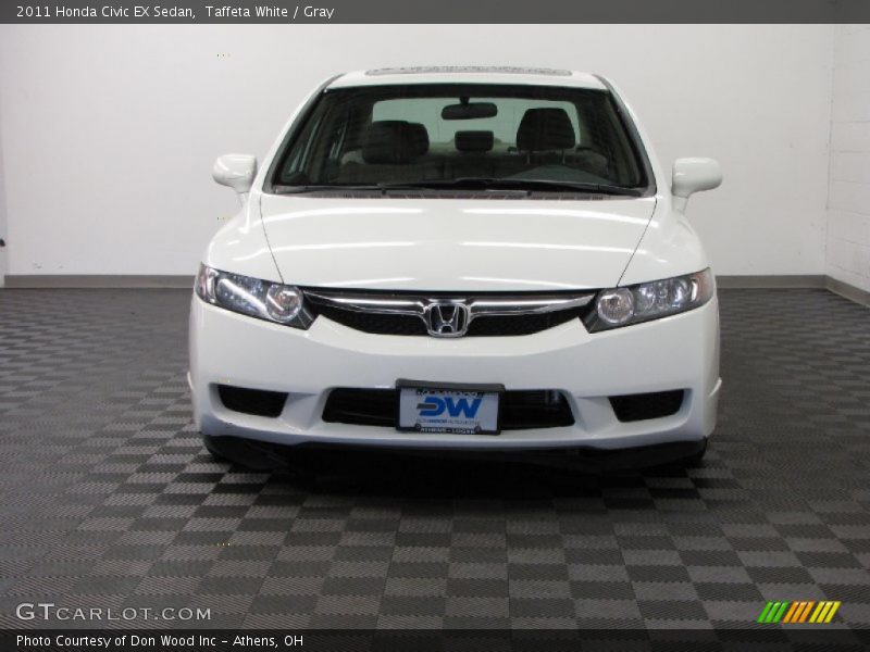 Taffeta White / Gray 2011 Honda Civic EX Sedan