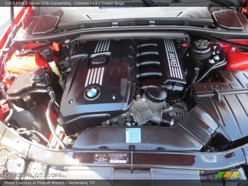 Crimson Red / Cream Beige 2007 BMW 3 Series 328i Convertible