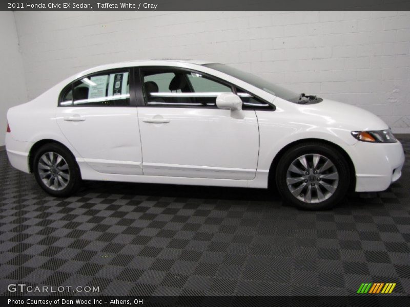 Taffeta White / Gray 2011 Honda Civic EX Sedan