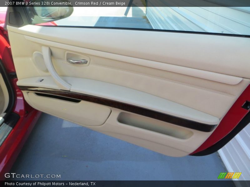 Crimson Red / Cream Beige 2007 BMW 3 Series 328i Convertible