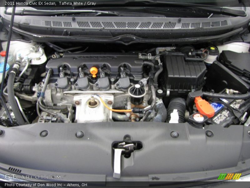 Taffeta White / Gray 2011 Honda Civic EX Sedan
