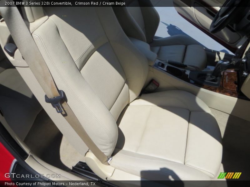 Crimson Red / Cream Beige 2007 BMW 3 Series 328i Convertible
