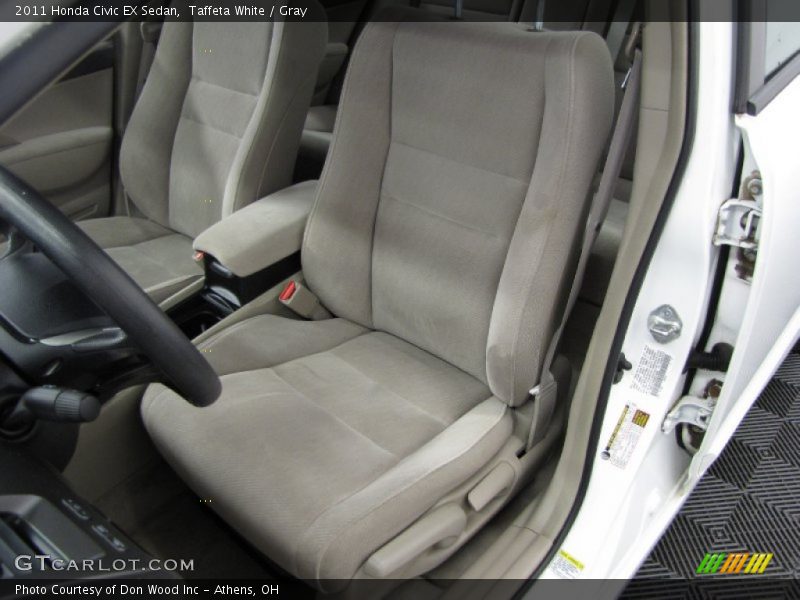 Taffeta White / Gray 2011 Honda Civic EX Sedan