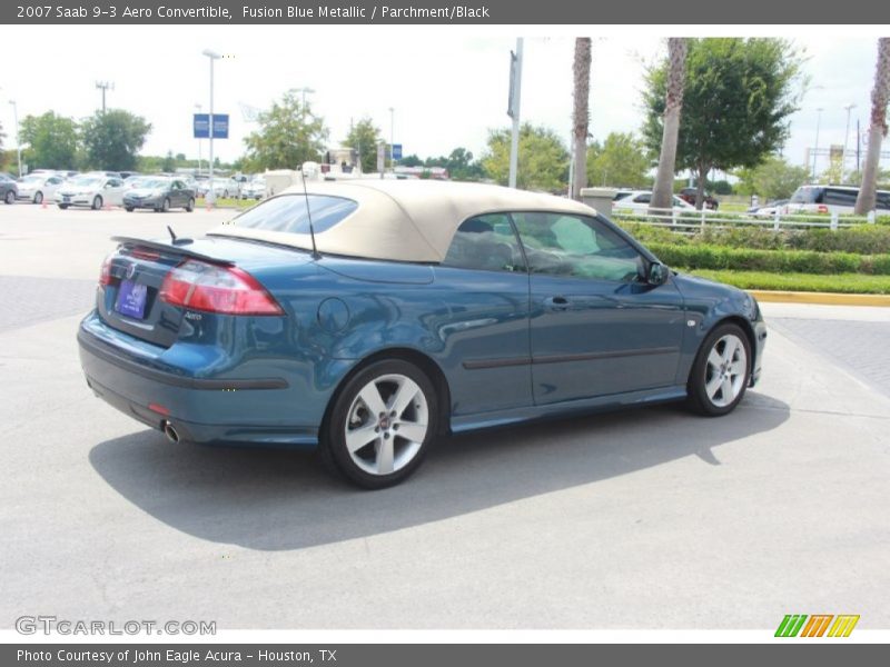 Fusion Blue Metallic / Parchment/Black 2007 Saab 9-3 Aero Convertible