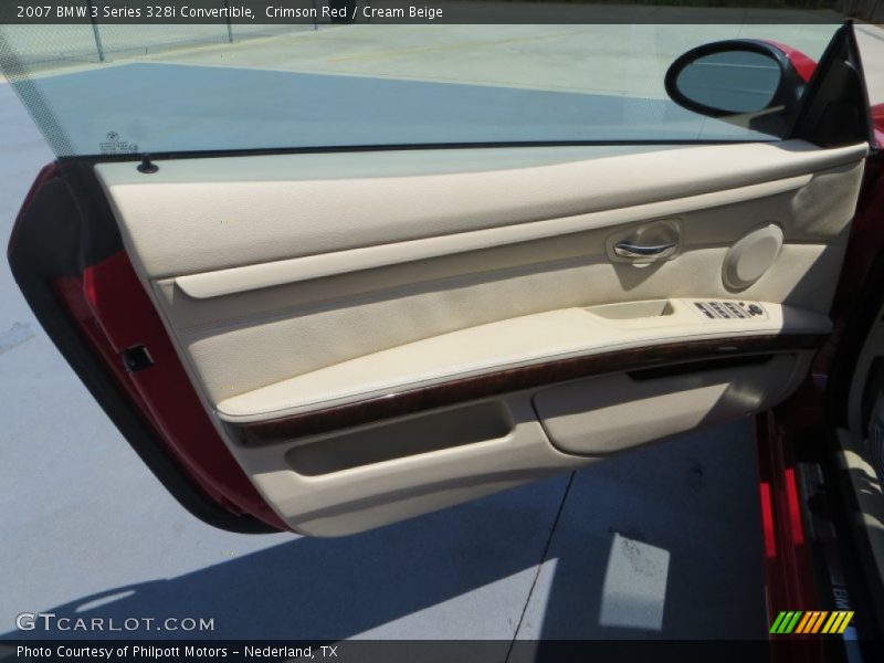 Crimson Red / Cream Beige 2007 BMW 3 Series 328i Convertible