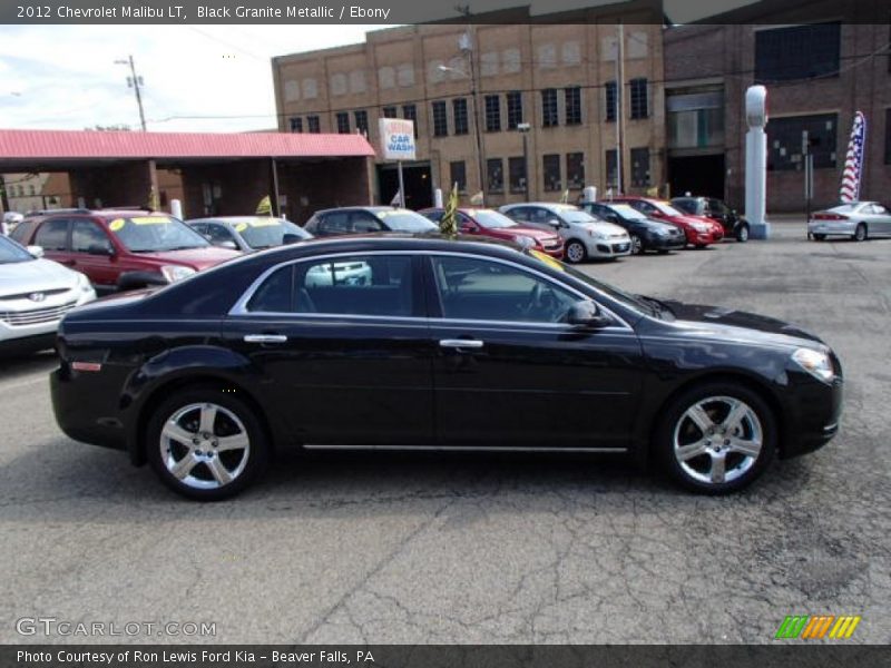 Black Granite Metallic / Ebony 2012 Chevrolet Malibu LT