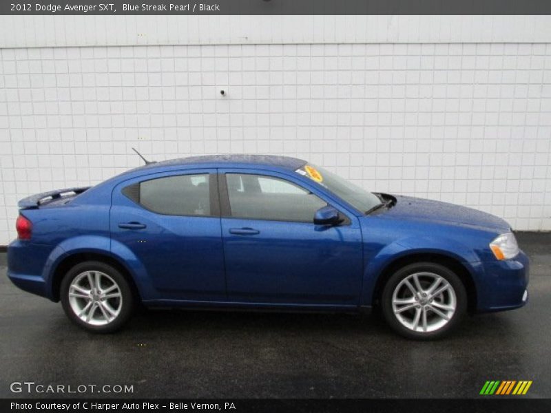 Blue Streak Pearl / Black 2012 Dodge Avenger SXT