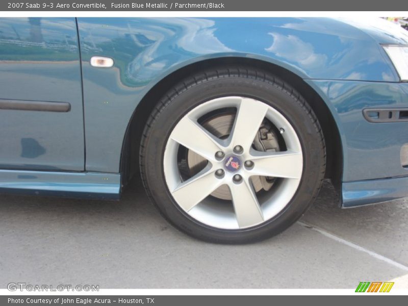 Fusion Blue Metallic / Parchment/Black 2007 Saab 9-3 Aero Convertible