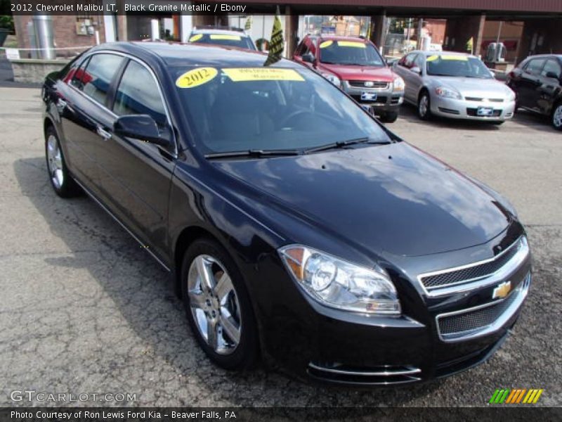 Black Granite Metallic / Ebony 2012 Chevrolet Malibu LT