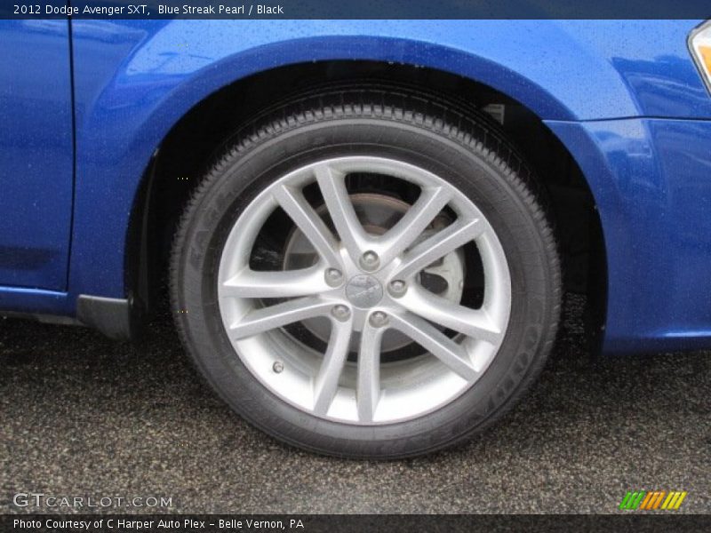 Blue Streak Pearl / Black 2012 Dodge Avenger SXT