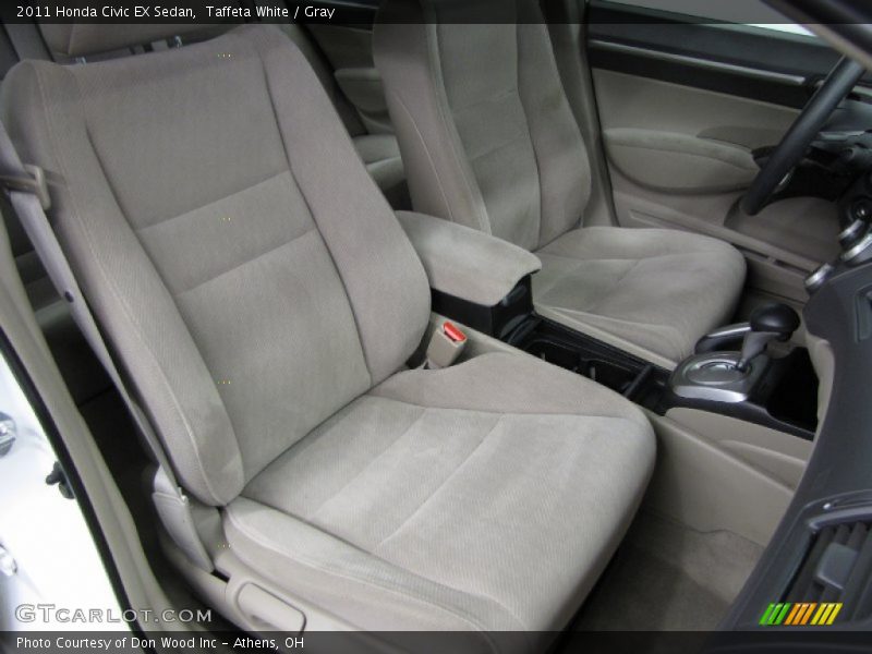 Taffeta White / Gray 2011 Honda Civic EX Sedan