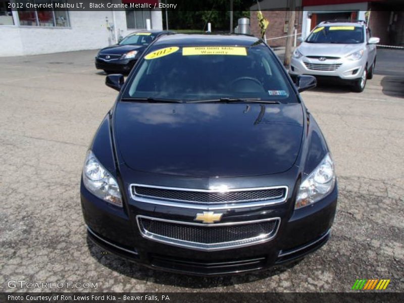 Black Granite Metallic / Ebony 2012 Chevrolet Malibu LT