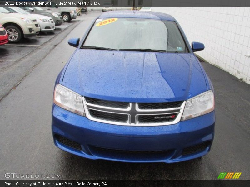 Blue Streak Pearl / Black 2012 Dodge Avenger SXT