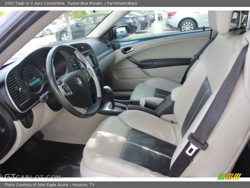 Fusion Blue Metallic / Parchment/Black 2007 Saab 9-3 Aero Convertible