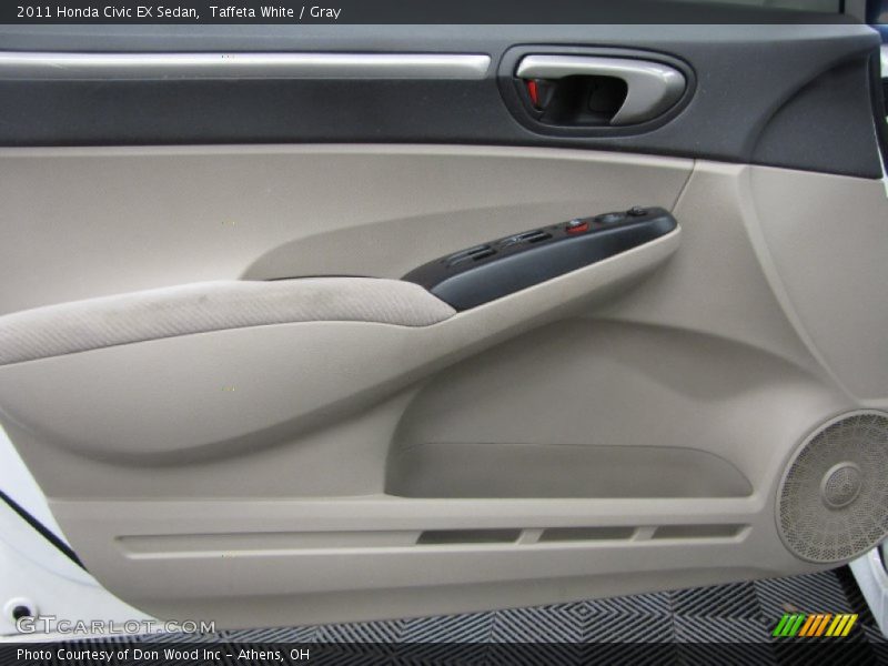Taffeta White / Gray 2011 Honda Civic EX Sedan