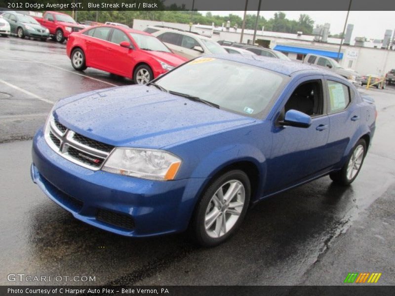 Blue Streak Pearl / Black 2012 Dodge Avenger SXT