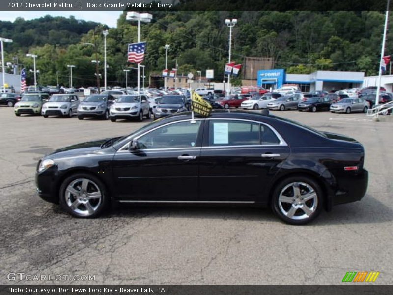 Black Granite Metallic / Ebony 2012 Chevrolet Malibu LT