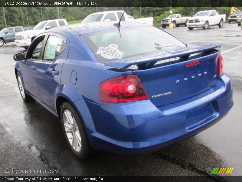 Blue Streak Pearl / Black 2012 Dodge Avenger SXT