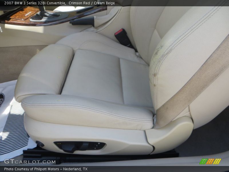 Crimson Red / Cream Beige 2007 BMW 3 Series 328i Convertible