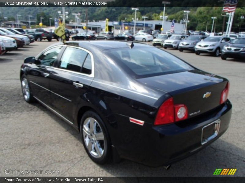 Black Granite Metallic / Ebony 2012 Chevrolet Malibu LT