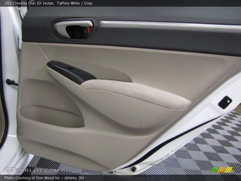 Taffeta White / Gray 2011 Honda Civic EX Sedan