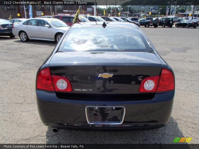Black Granite Metallic / Ebony 2012 Chevrolet Malibu LT