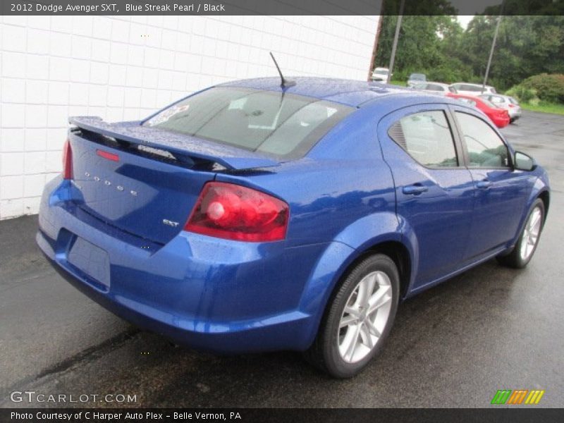 Blue Streak Pearl / Black 2012 Dodge Avenger SXT