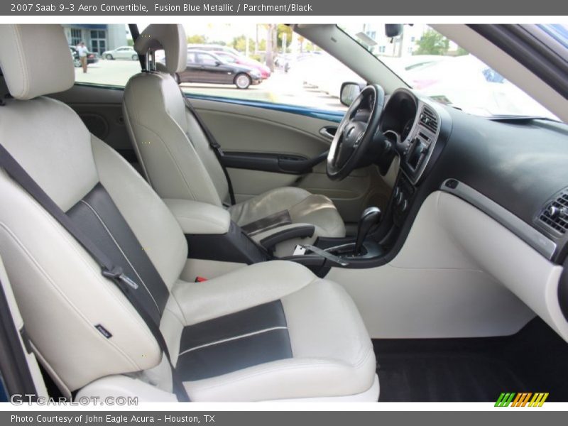 Fusion Blue Metallic / Parchment/Black 2007 Saab 9-3 Aero Convertible