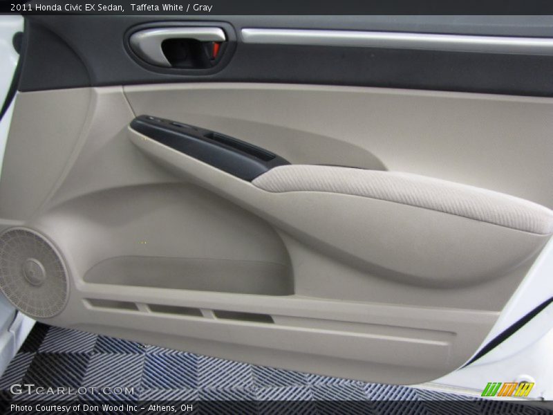 Taffeta White / Gray 2011 Honda Civic EX Sedan